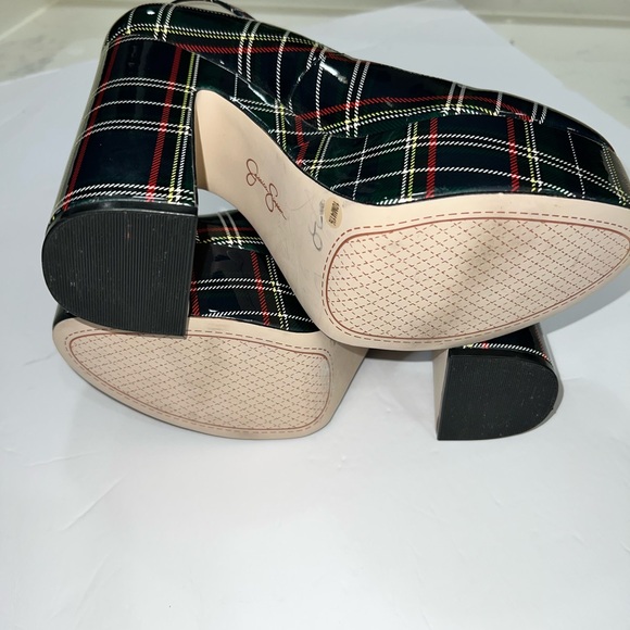 JESSICA SIMSON Stylish Plaid Platform Heels - Picture 9 of 15